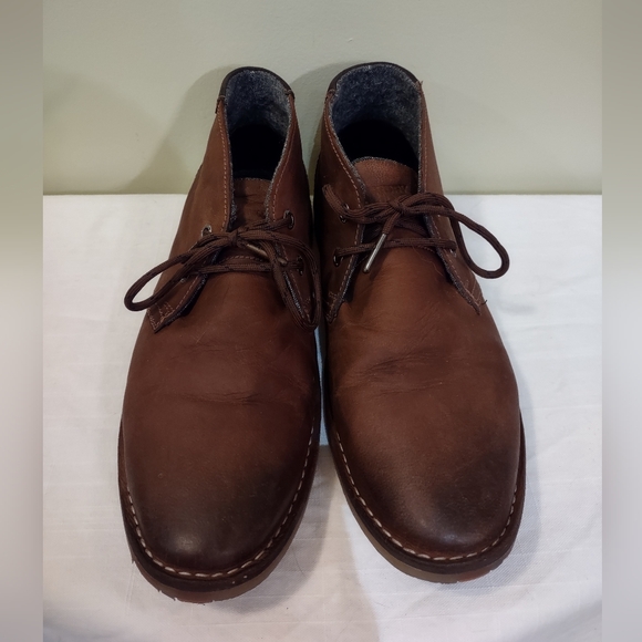 Superdry Winter Rallie Leather Desert Boots Men's Size 10, Dark Brown - Picture 3 of 11